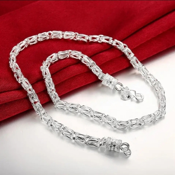 DOTEFFIL 925 Sterling Silver 18 Inch Faucet Chain Necklace - Picture 6 of 11